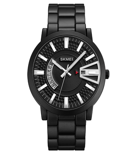 Skmei 1985 tough style gents watch for men w stainless steel strap